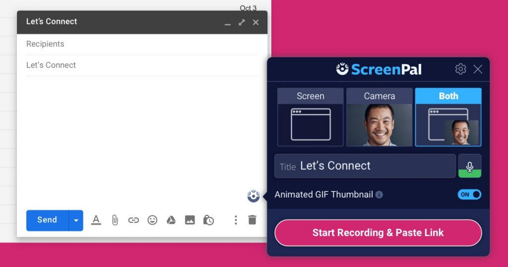 Send video messages in email with ScreenPal