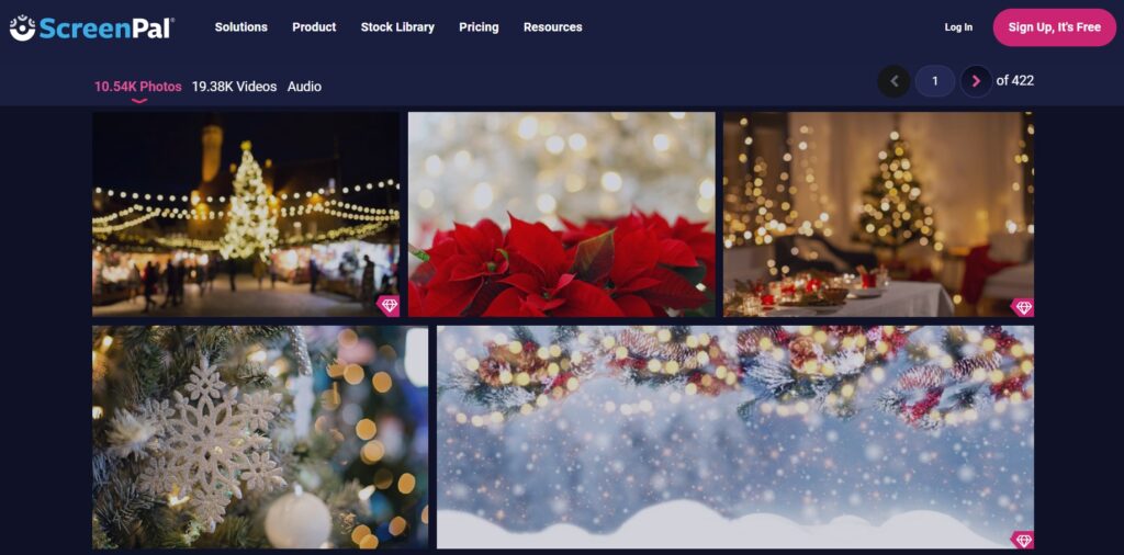 Bokeh Christmas Decorations for Virtual Backgrounds