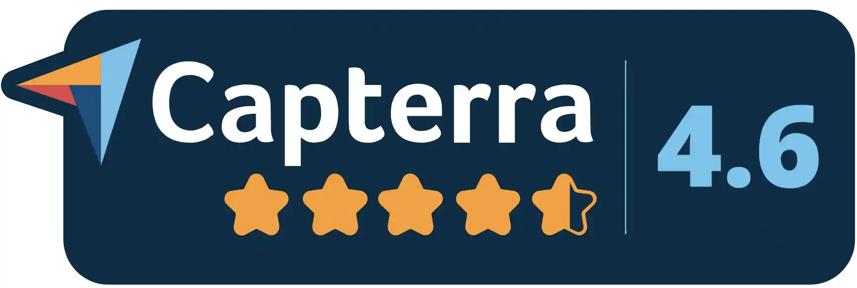 4.6 star Capterra rating